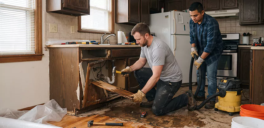 Repairing Water Damaged MDF Cabinets in Richardson