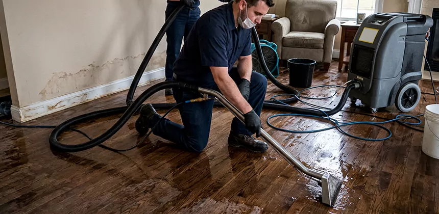 Hardwood Floor Water Extraction in Richardson